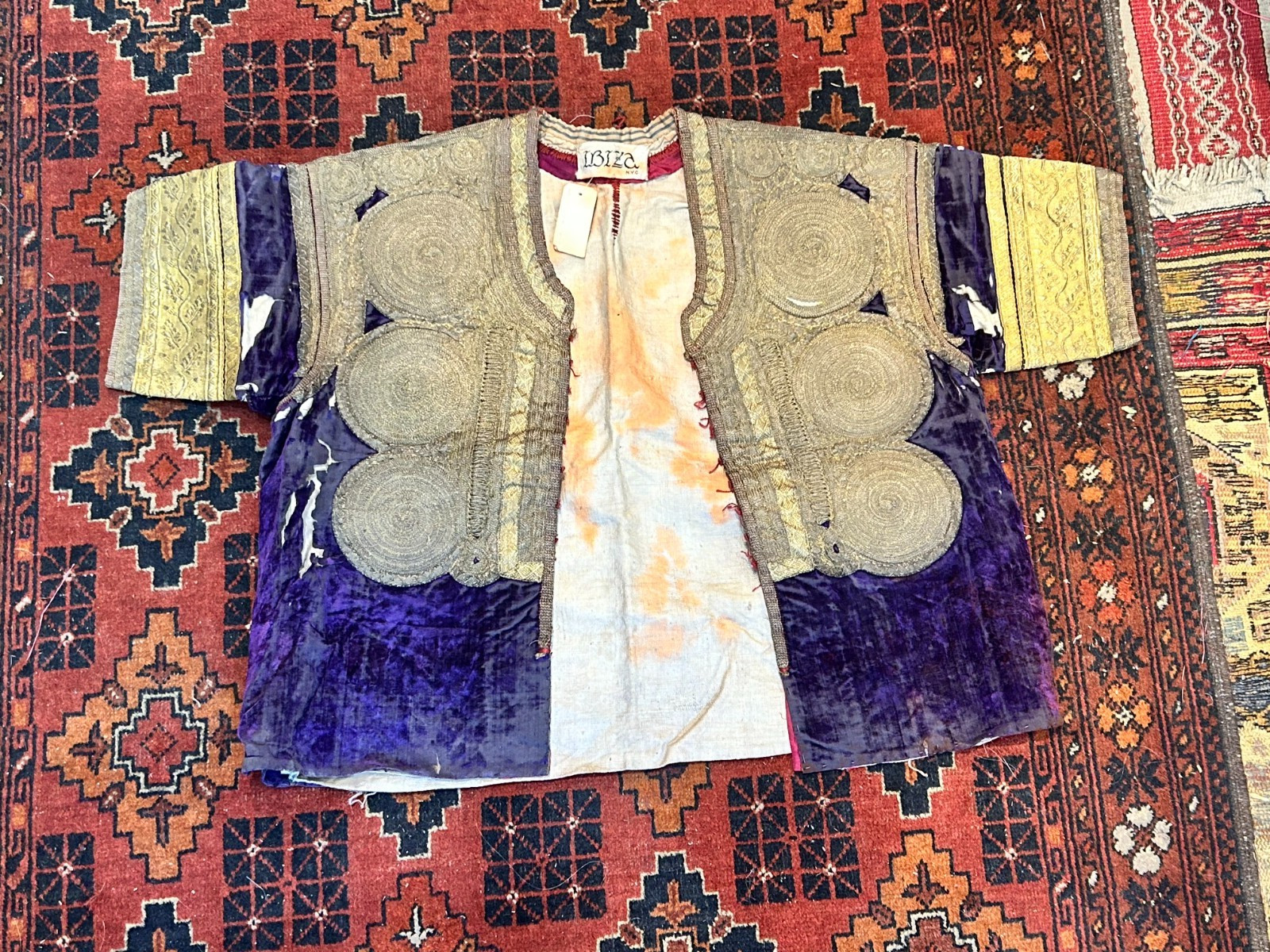 Antique Moroccan Jacket Gold Embroidered