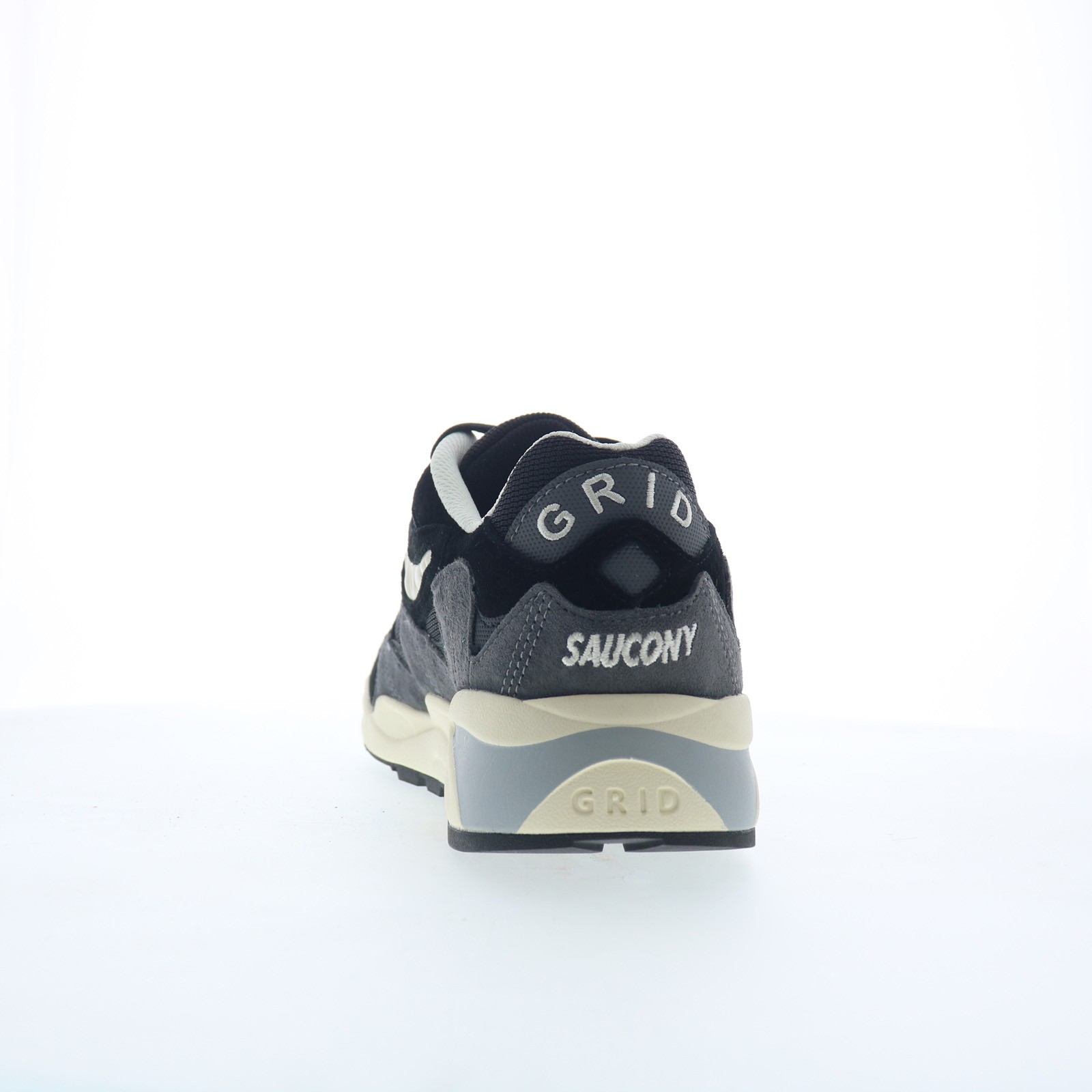 Saucony Grid Shadow 2 S70772-4 Mens Black Suede Lifestyle Sneakers Shoes