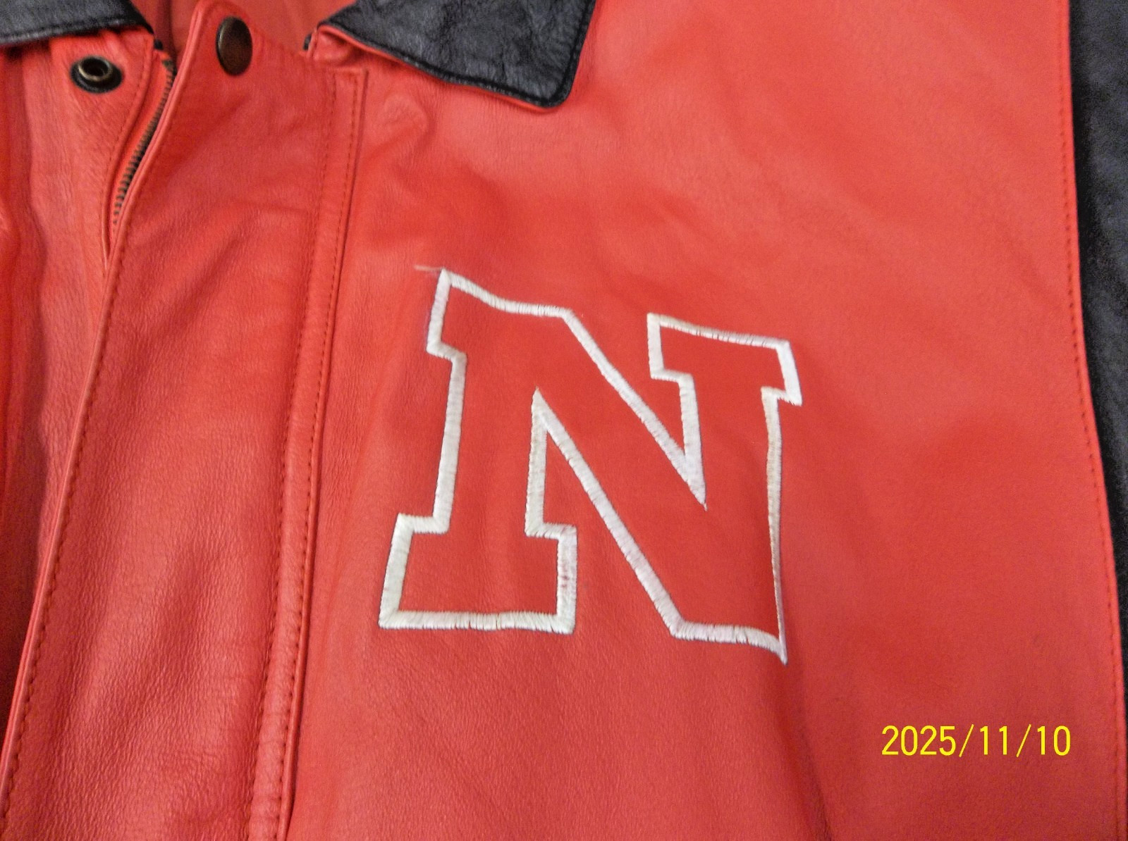 Nebraska huskers college phase leather jacket 2 XLT