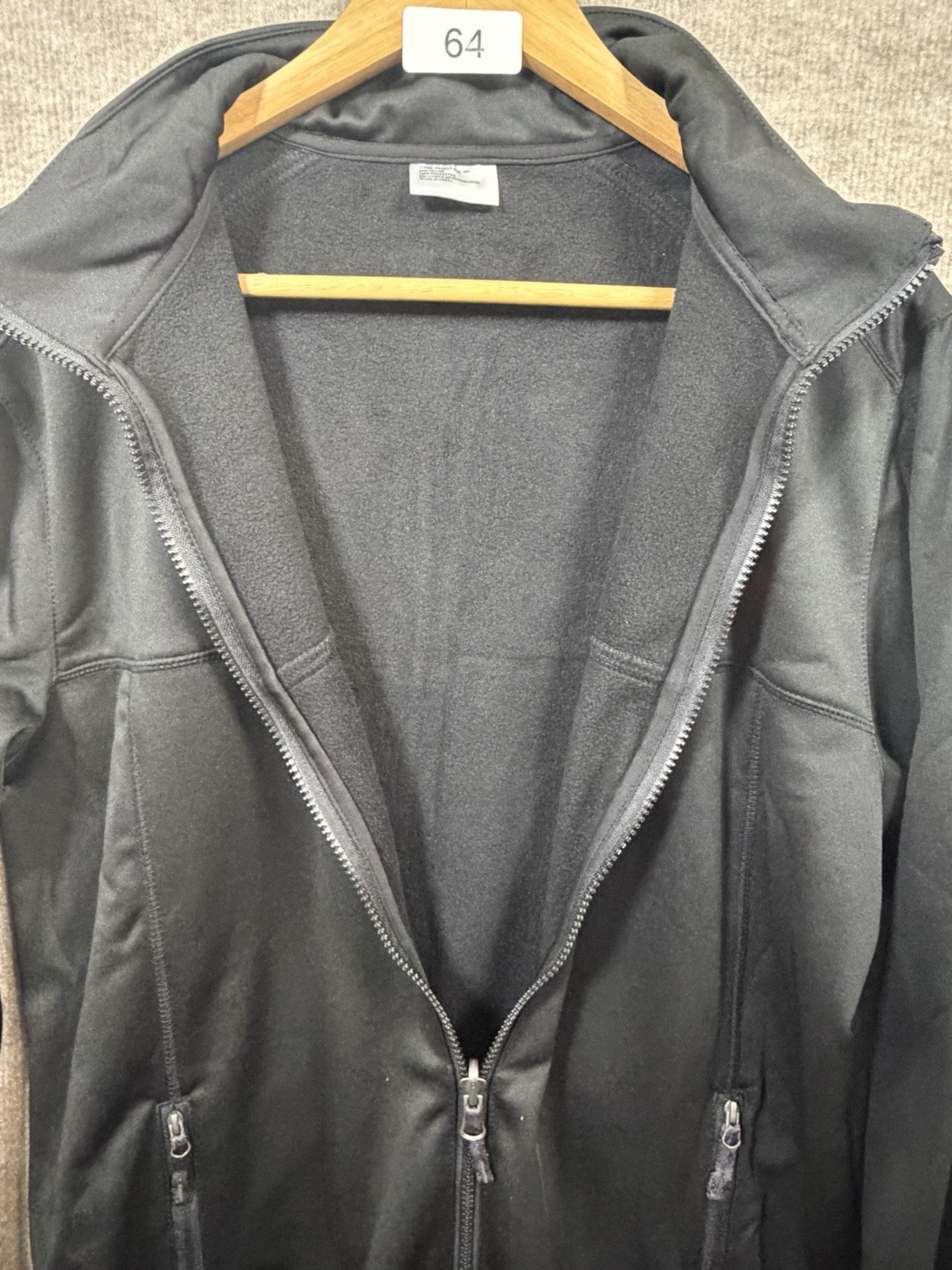 Dunkin Donuts Mens Employee Jacket Size Medium Black Full Zip Employee Worker