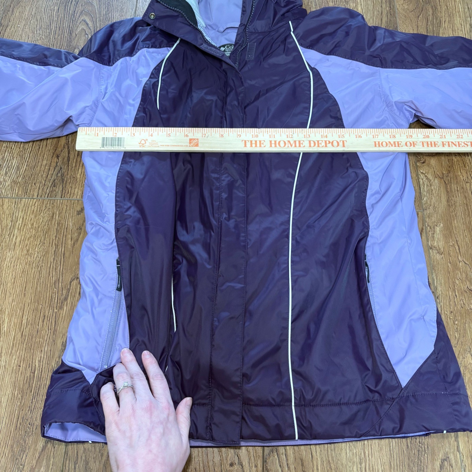 Columbia XCO Storm Dry Interchange 2 in 1 Jacket Purple Womens M Ski Snow Coat