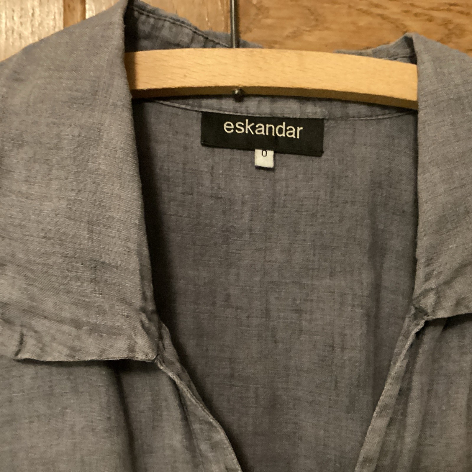Eskandar Linen Tunic Shirt