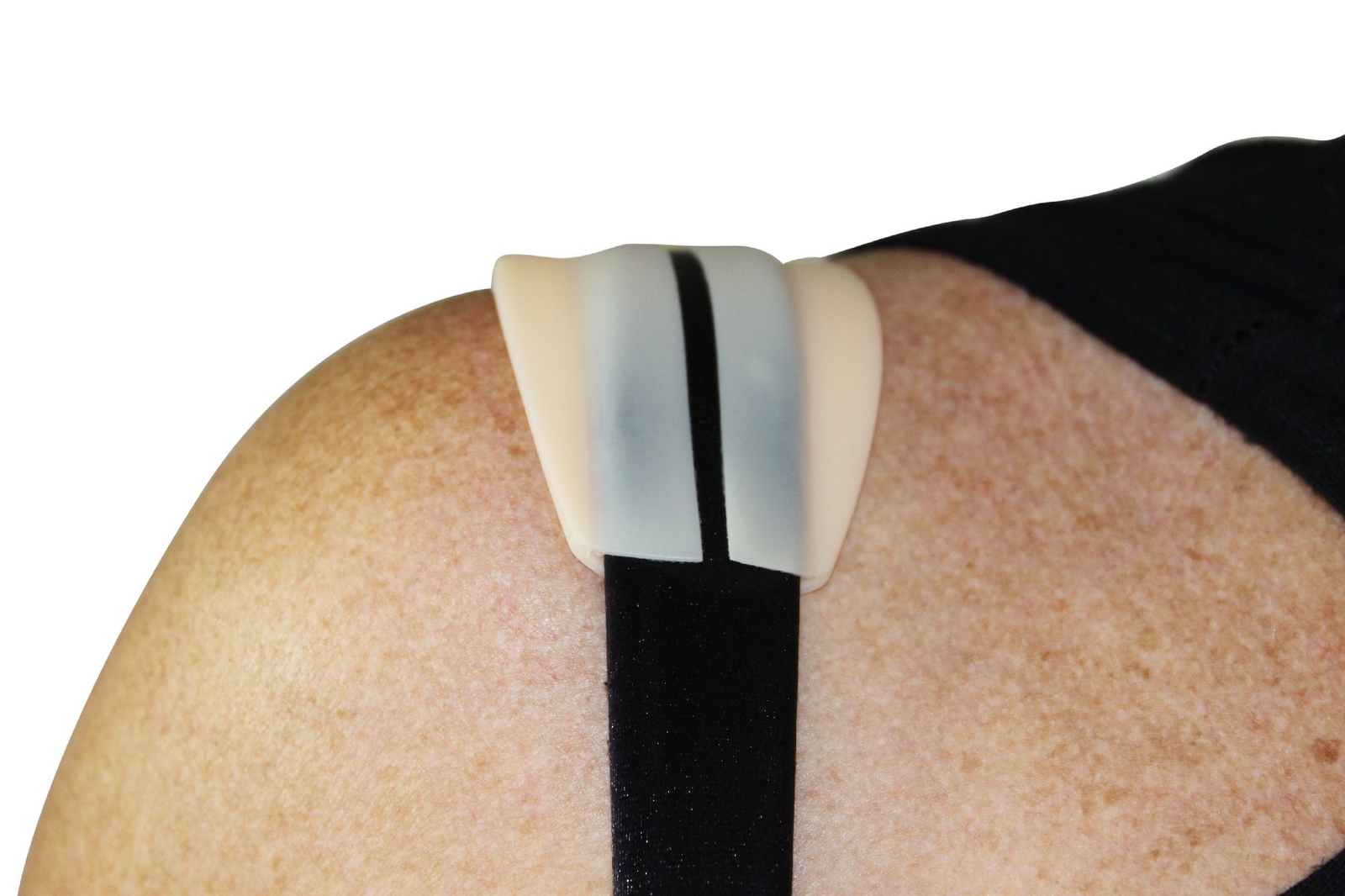 Flirtzy Soft Silicone Bra Strap Cushion Holder Non-Slip Shoulder Pads, 2 Pair