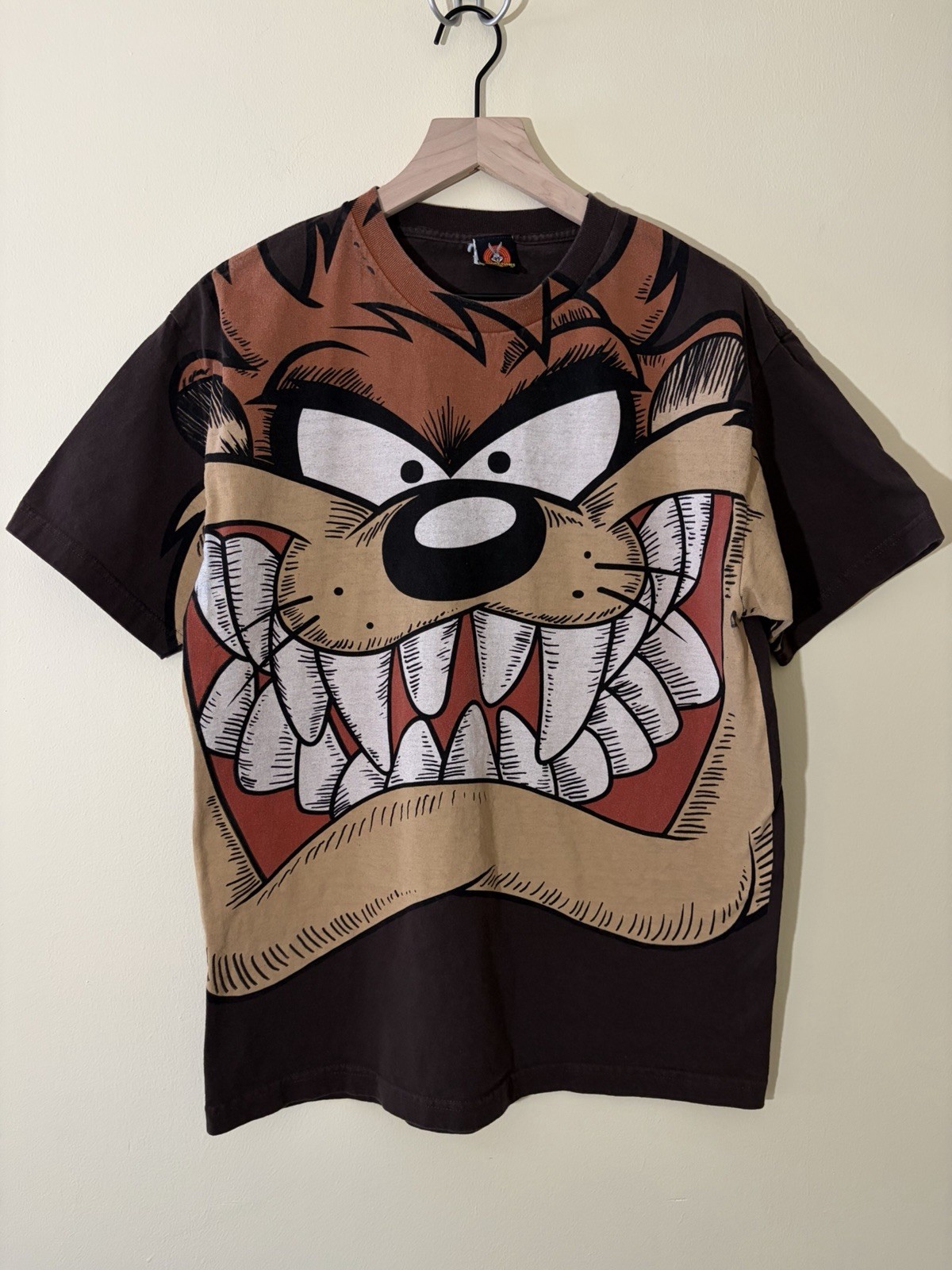 Vintage Tasmanian Devil Looney Tunes Huge Graphic T-Shirt Men’s Size M