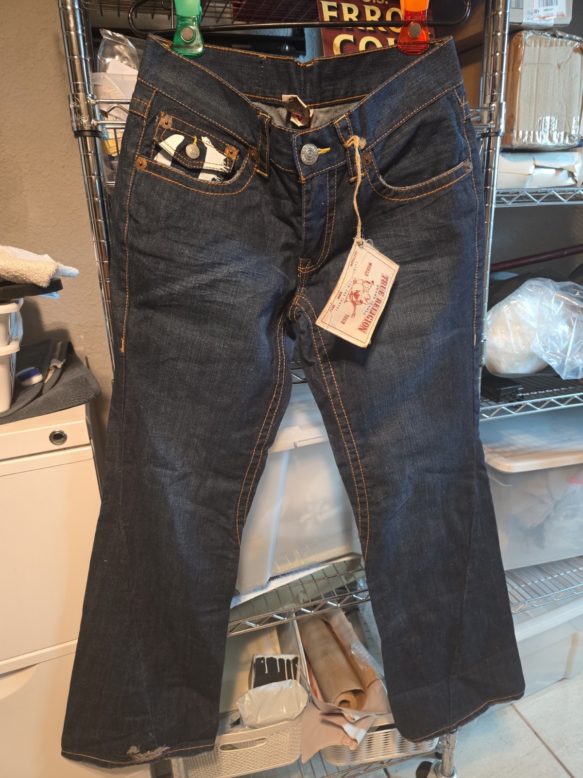 True Religion Men’s Horse Shoe Logo Pocket Jeans New With Tags