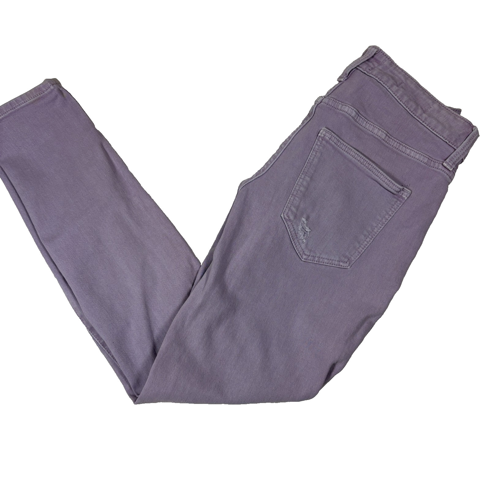 Universal Thread Womens Jeans 2/26R High Rise Skinny Purple Distressed Y2K