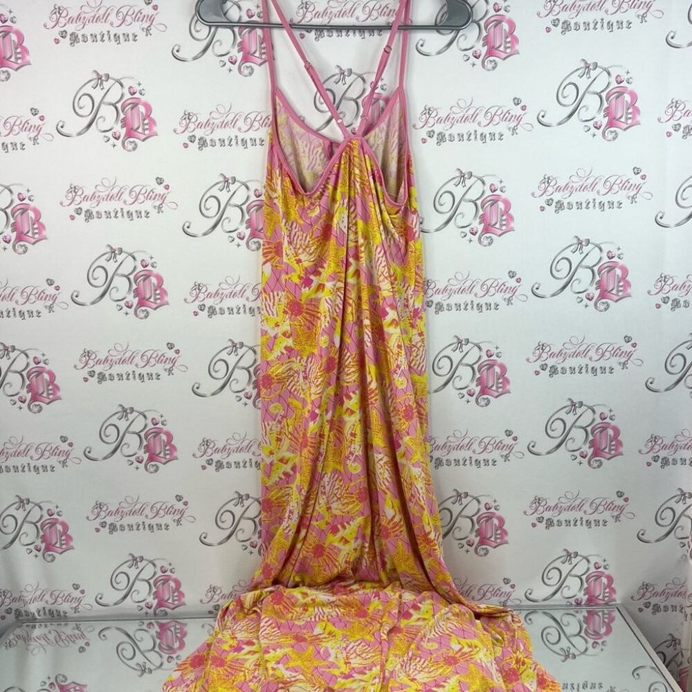 Macbeth Collection by Margaret Josephs dress starfish crabs ocean Pink Yellow