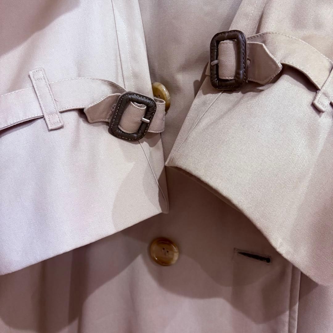 Made in England Burberry London Nova Check Long Trench UK8 All Over Pattern