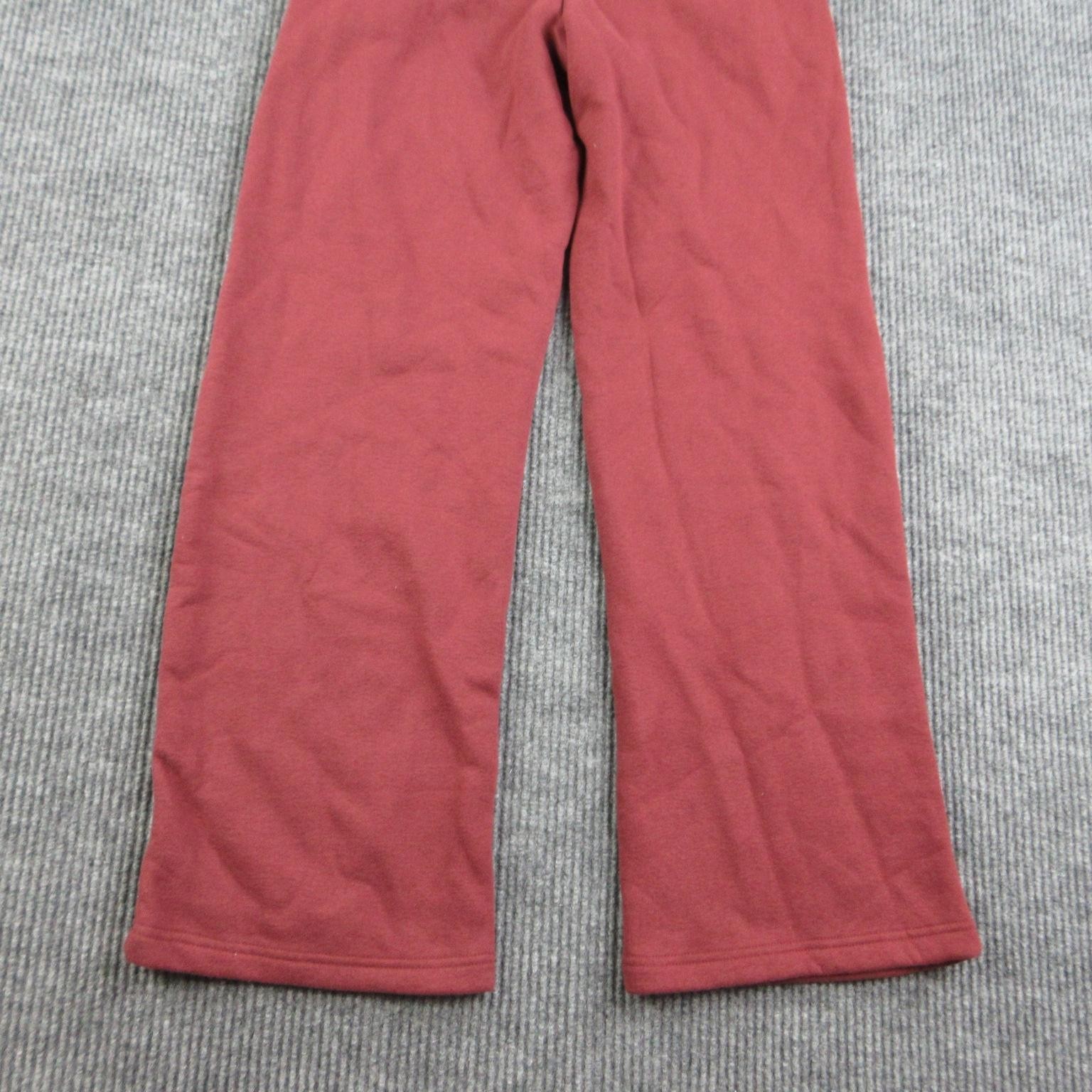 Pacsun Pants Womens S Red Flared Fleece Sweatpants Elastic Waist 28×31* NWT