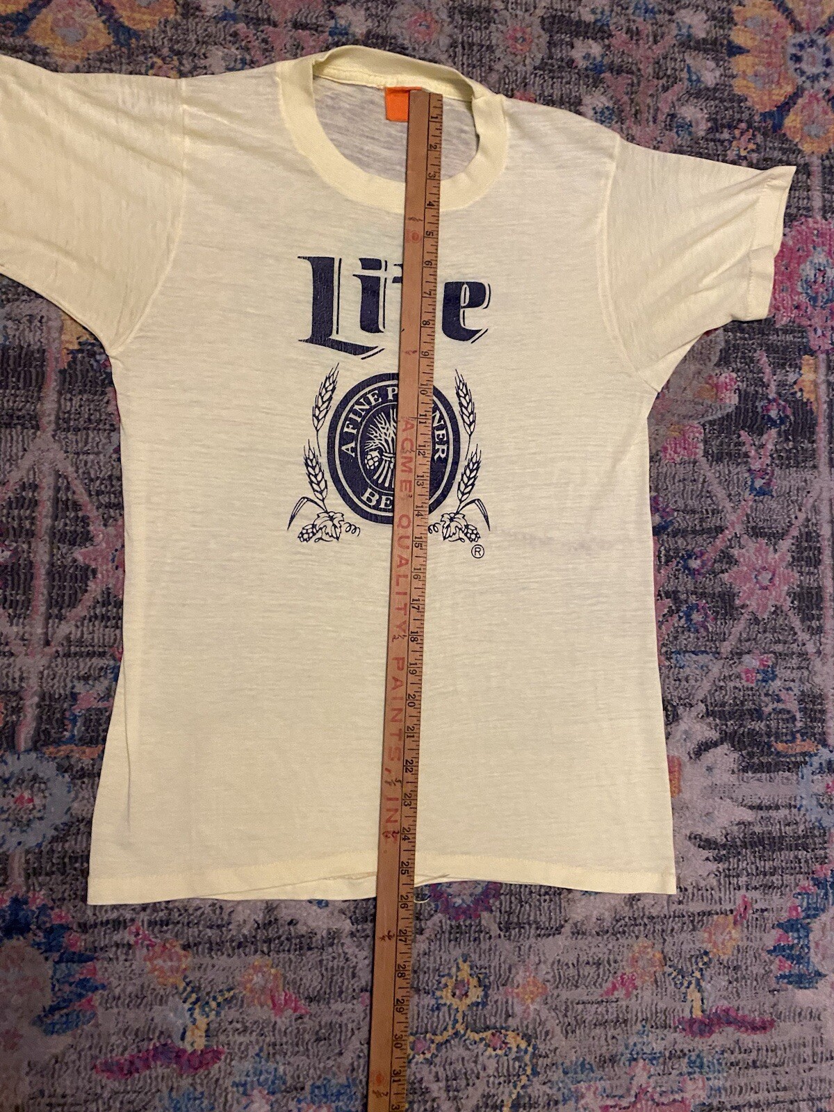 Vintage 80s (Miller) Lite A Fine Pilsner St Paddys Run T Shirt Single Stitch L