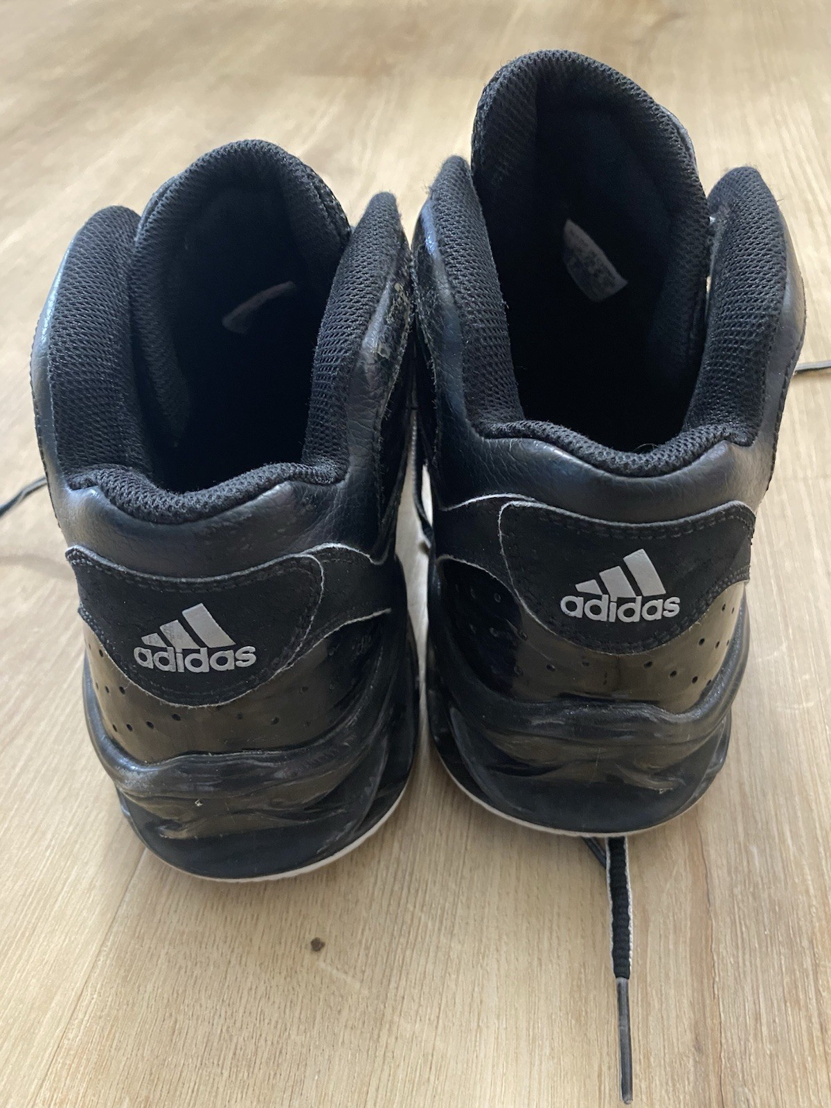 Adidas Retro Black/Grey Basketball Shoes Size 8.5 With Boost Technology