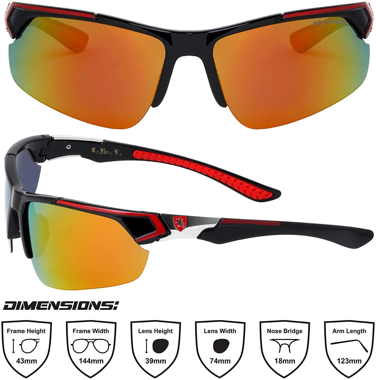 Polarized Sports Sunglasses Outdoor Cycling Driving Fishing Glasses UV400 Goggle