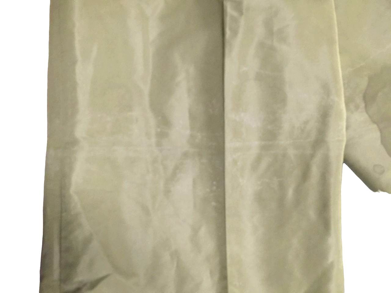 $995 Stella McCartney Womens Green Creased Pants Wide Leg Pants Size IT 40/US 4