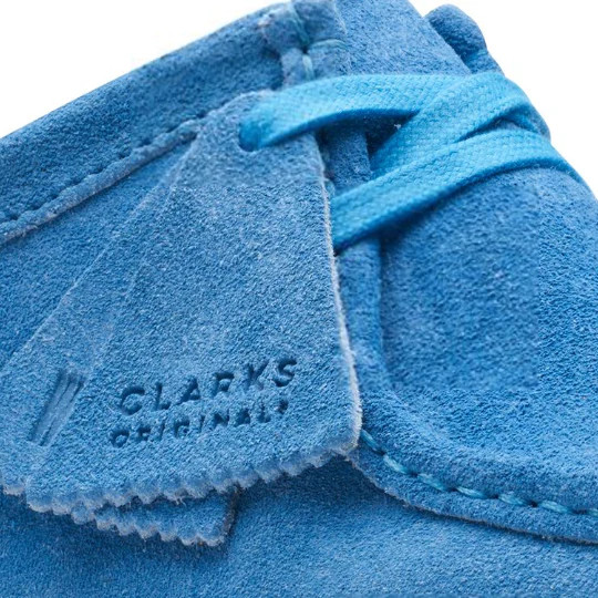 Clarks Wallabee – 26170534 – Bright Blue – Adults