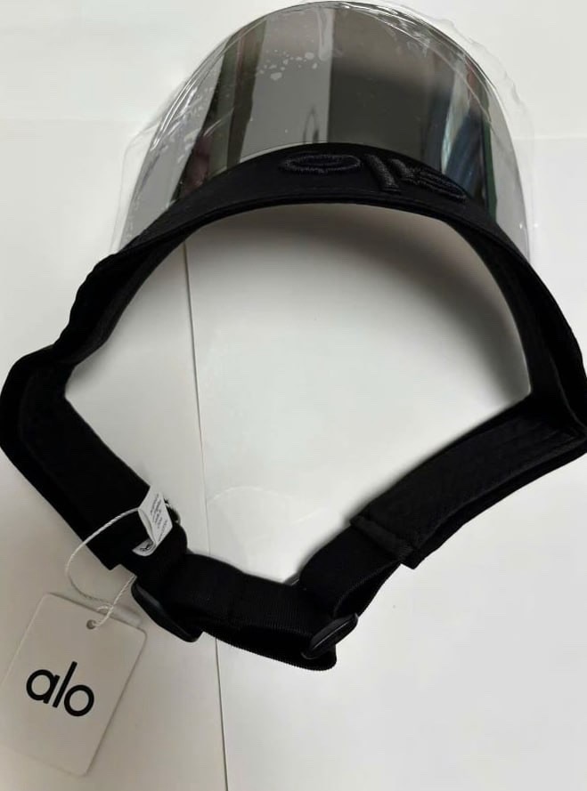 AIo Unisex Solar Visor Black Performance Outdoor Hat Adjustable NWT