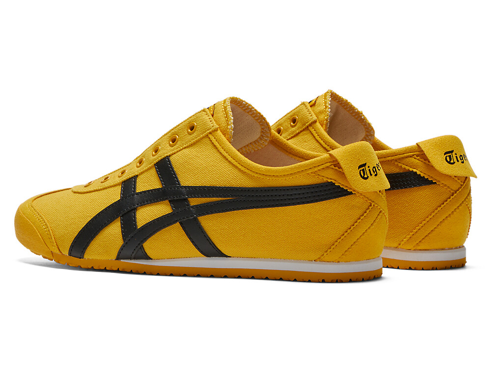 DHL Onitsuka Tiger MEXICO 66 SLIP-ON 1183A746 Unisex US Size 4 -11H YELLOW BLACK