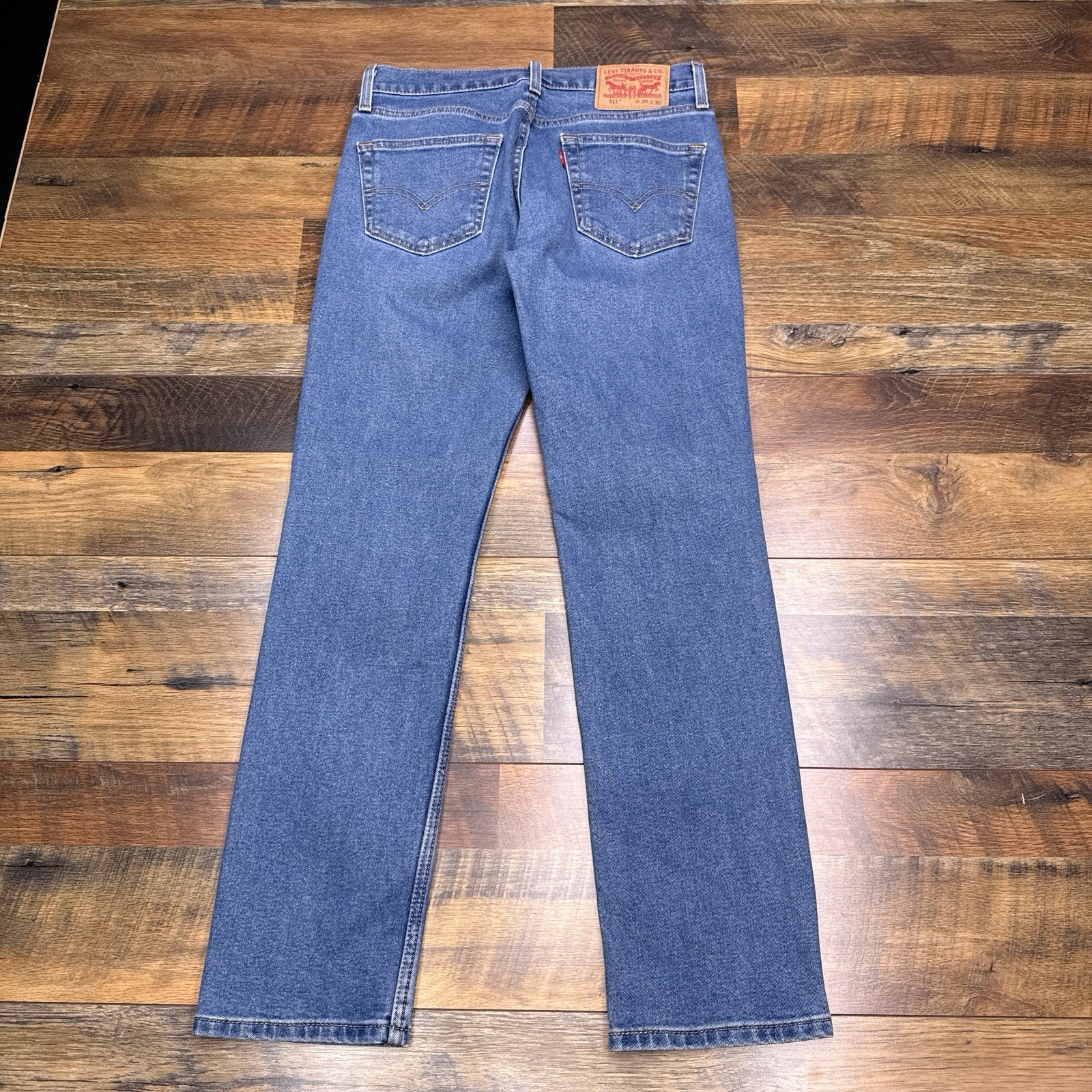 Levis 511 Slim Jeans Mens 29×30 Blue Mid Rise Stretch