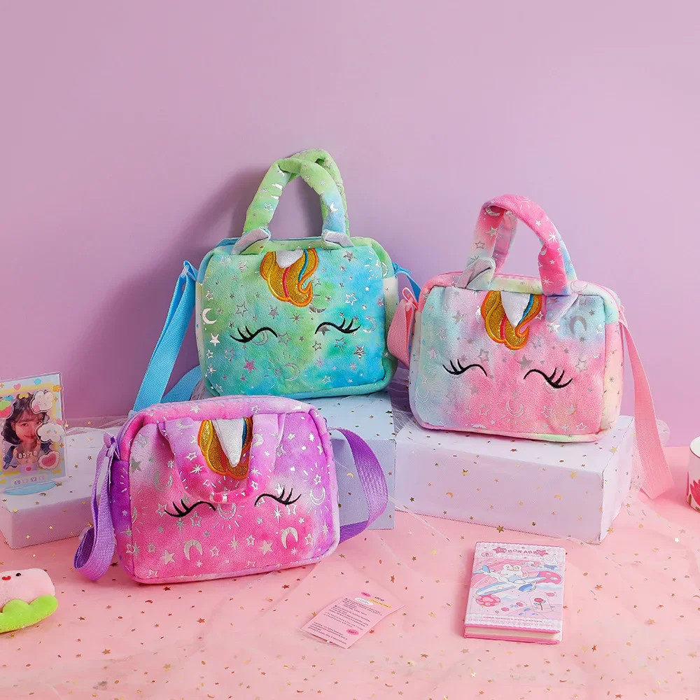 Fashion Sweet Unicorn Handbags For Girls Cute Kid Crossbody Shoulder Bag