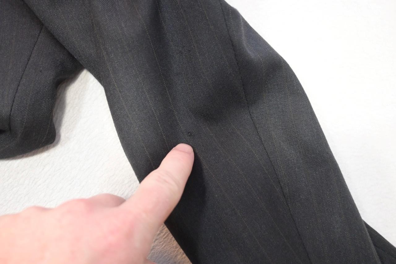 Jos A Bank 100% Wool Striped 2 Piece Suit Pants Jacket Mens Sz 34 x 31 40 R