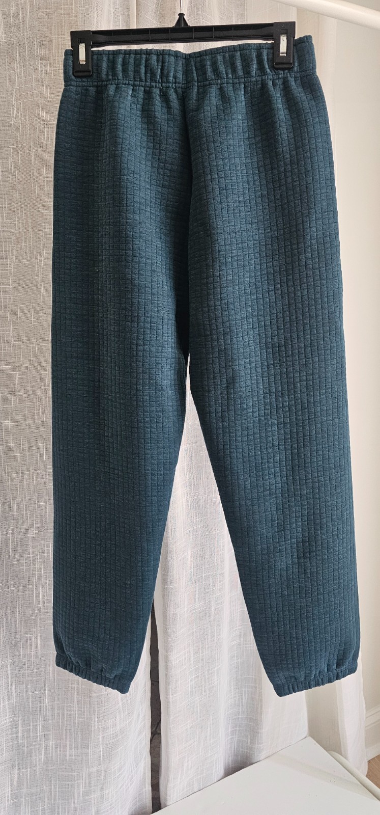 Marine Layer Corbet Quilted Joggers Dark Teal Heather Size XS NWT $ 128