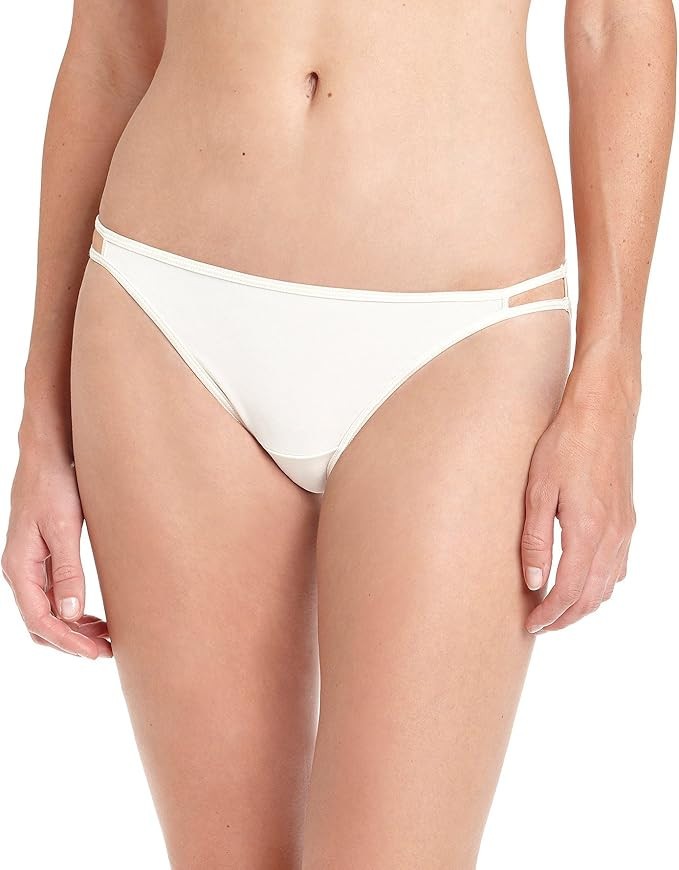 4 pairs VANITY FAIR String Bikini ILLUMINATION 18108 Panty Solid Colors 6 / M