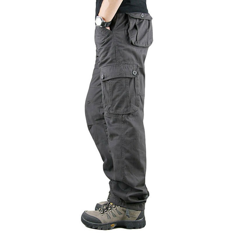 Men’s Cotton Army Tactical Cargo Pants Combat Work Outdoor Hiking Trousers