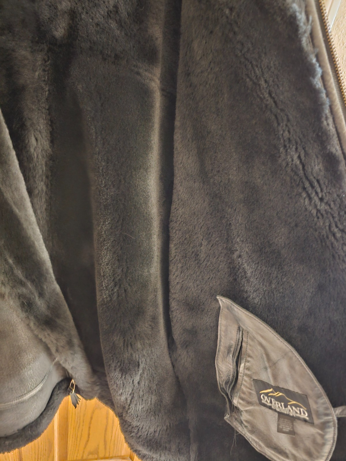 Overland Classic Sheepskin B-3 Bomber Jacket Men’s jacket XXLT Coat Leather Coat