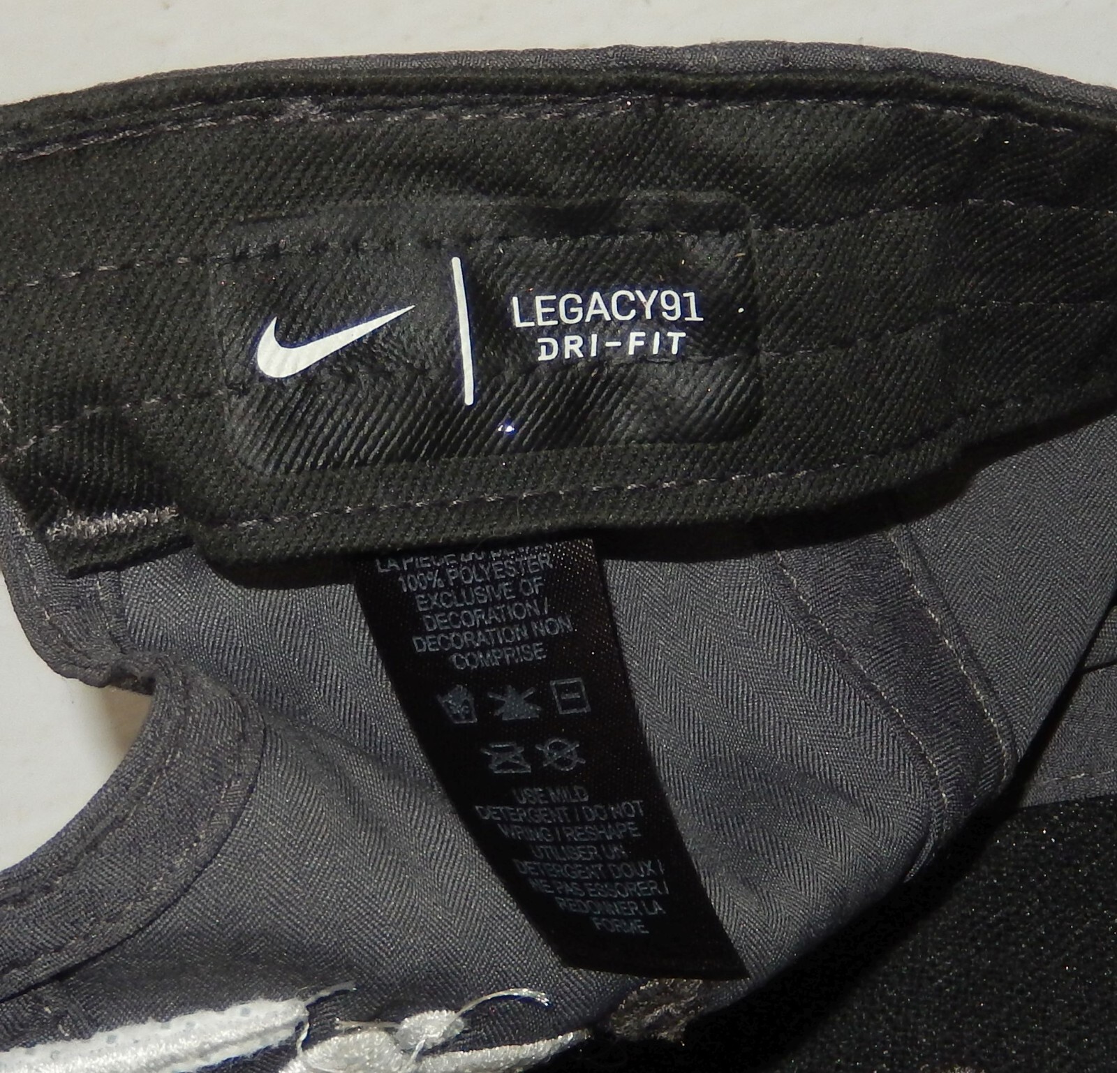 Nike Legacy 91 Dri-Fit Hat Cap Gray White ADP