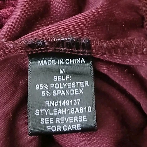 Altar’d State Pants M Bell Bottom Leggings Flared Burgundy Wine Crushed Velvet