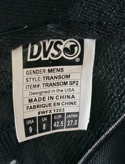 Vintage Y2K DVS Transom Skateboarding Chunky Sneakers Shoes Size 9 Mens