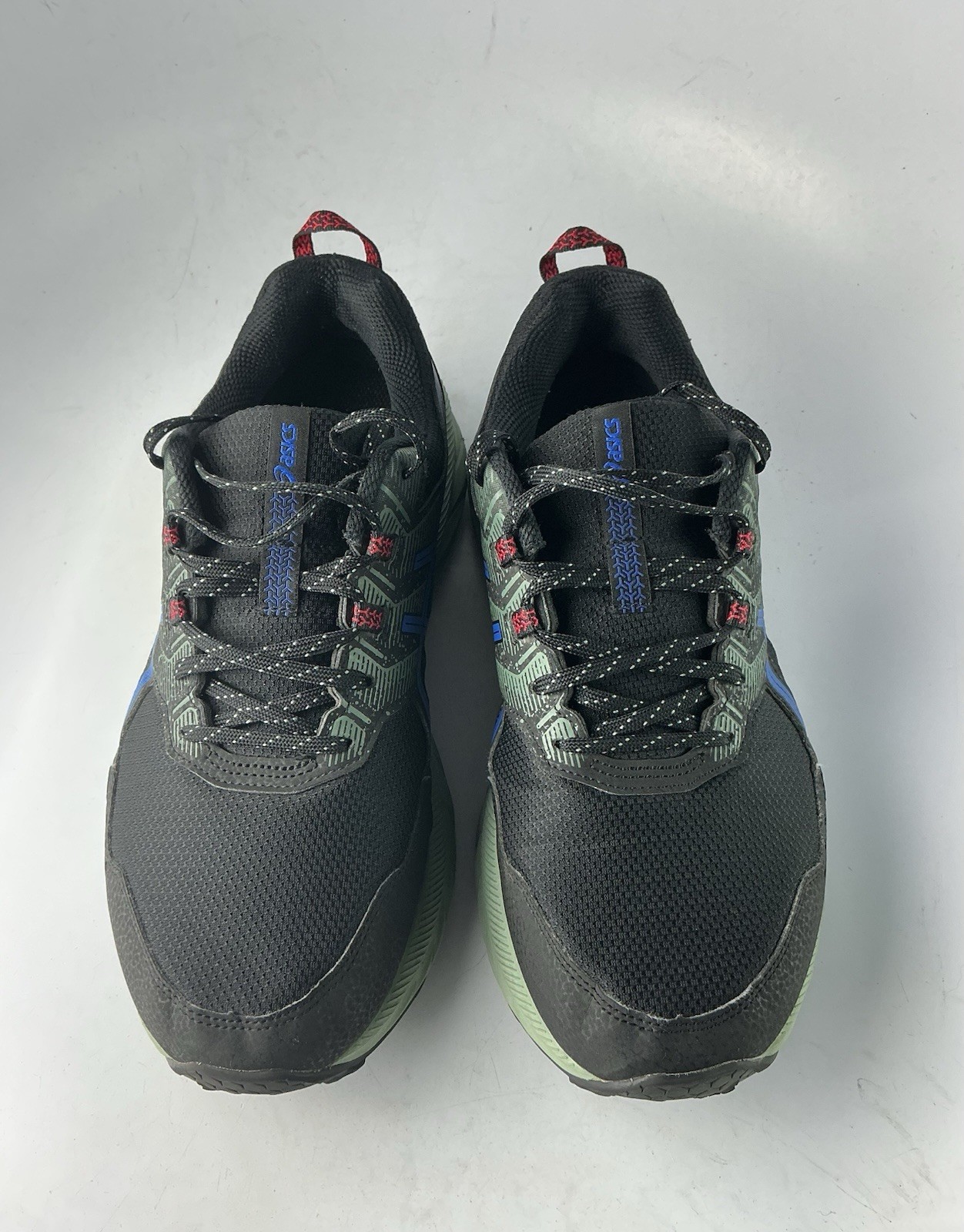 Asics Gel-Venture 9 Running Shoes Black/ Blue Sage Green Men’s Sz 9.5 Extra Wide