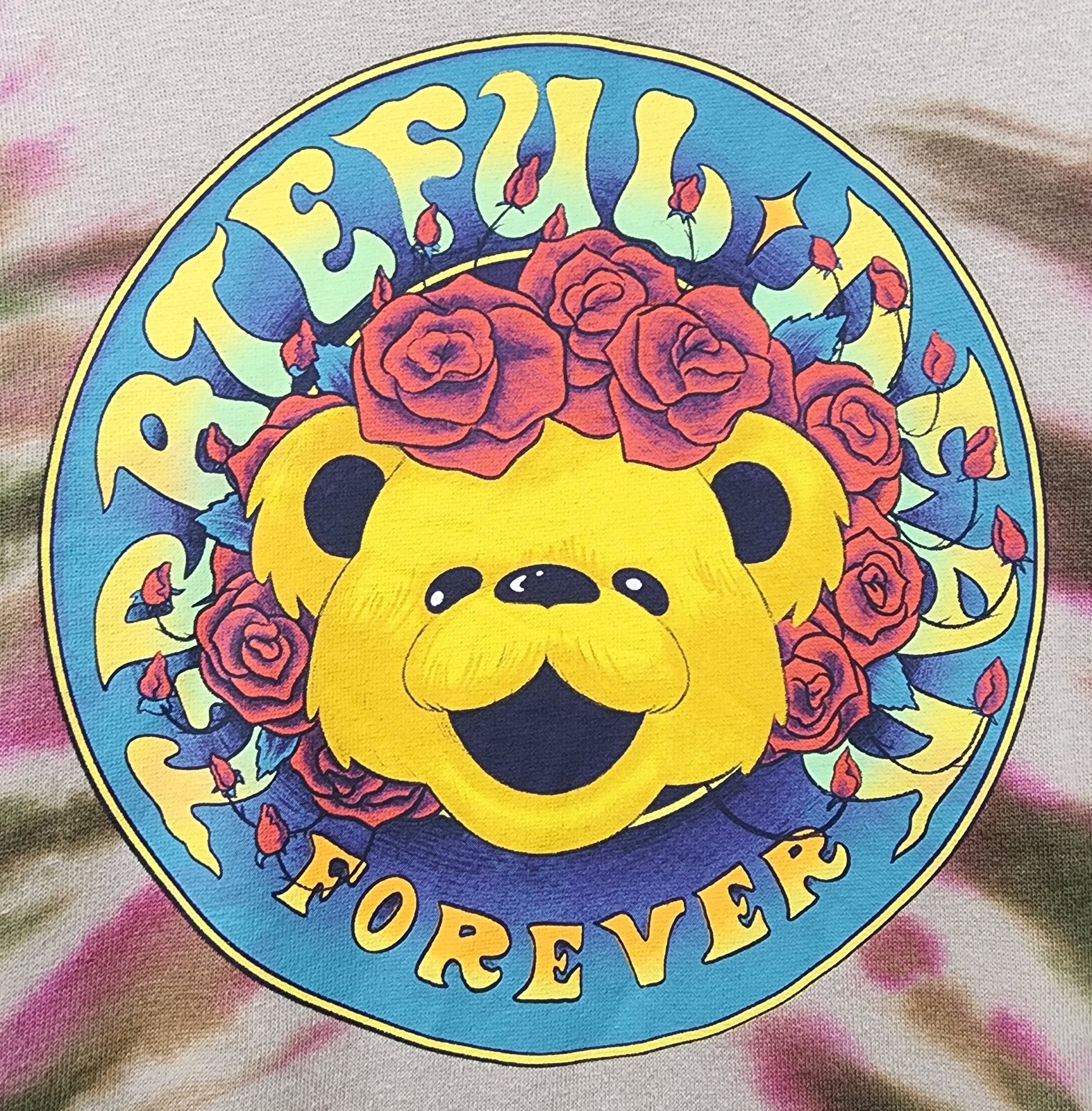 Grateful Dead Sweatshirt XS Womens Multicolor Tie Dye Crew Neck Pullover