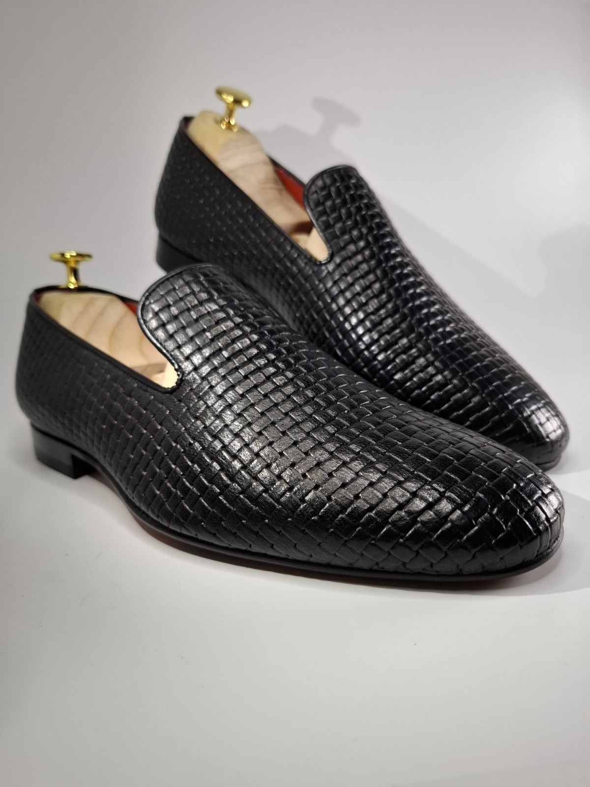 Pollini Black Leather Loafers -39/40/41/42/43/44/45/46 New – Made in Italy