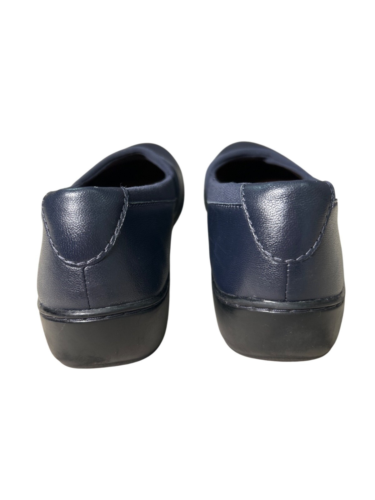 Clarks Cora Charm Flats Navy Slip-On Shoes Women’s 9 Ultimate Comfort Technology