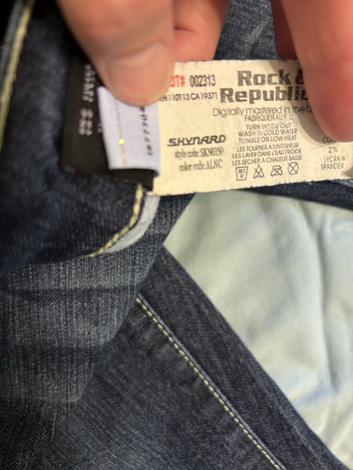 Rock & Republic Ladies Bootcut Jeans Blue Stretch.