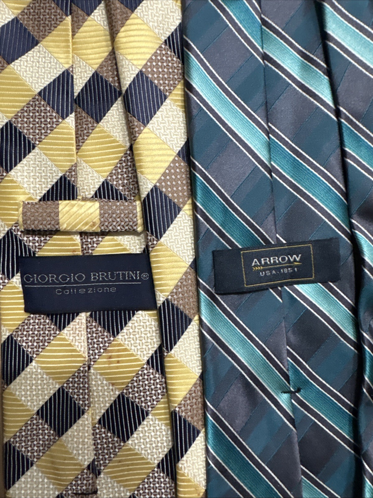 Lot of 10 Mens Silk Polyester Rayon Neck Ties Vintage Modern