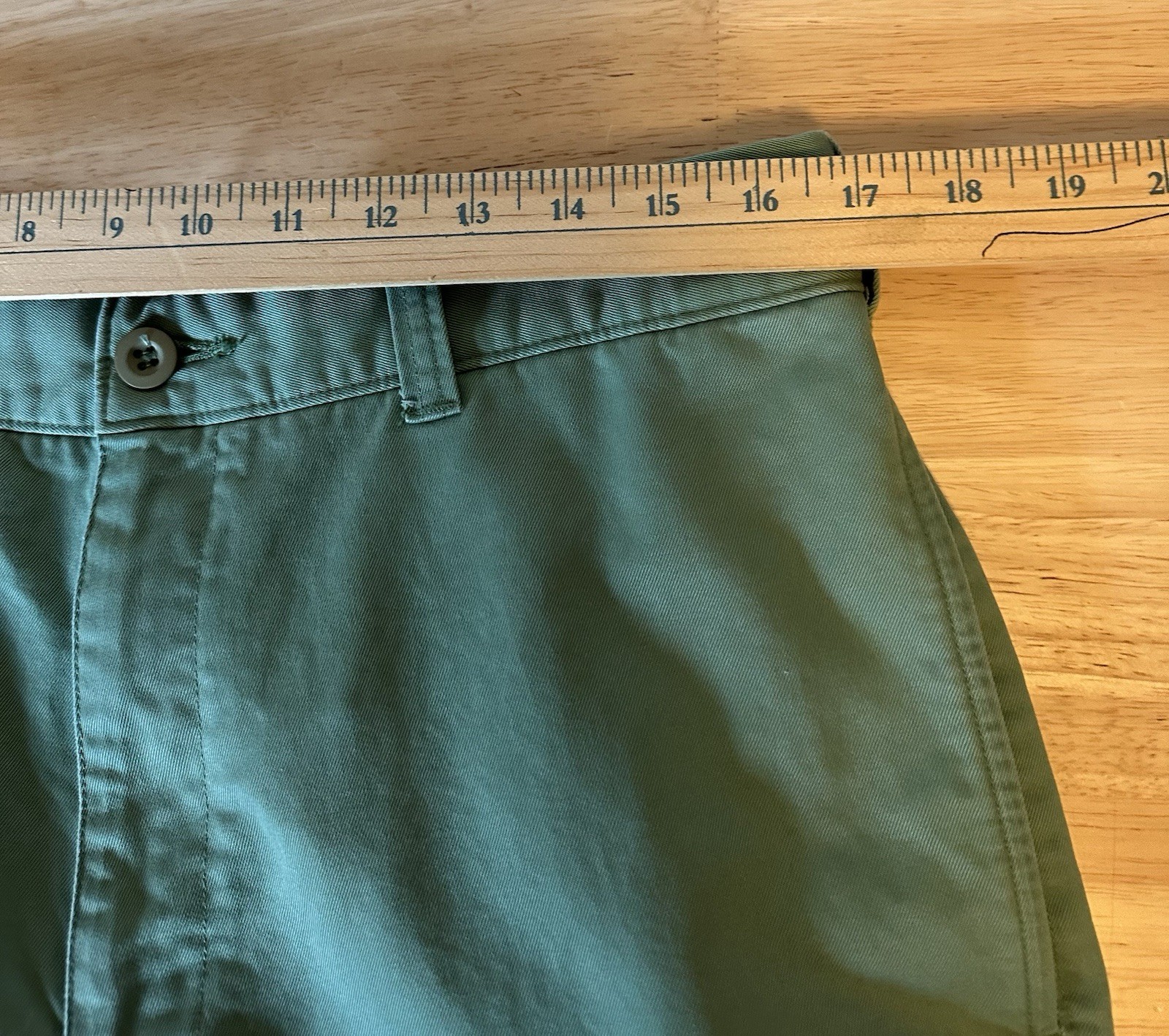 Savane Mens Comfort Summer Pants 34X30 100 Percent Cotton Green Preowned