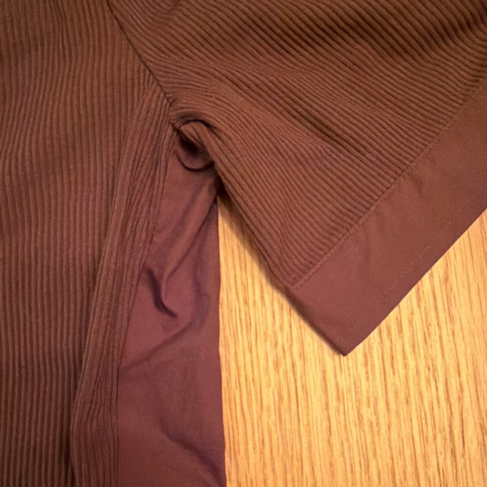 rag & bone women’s brown Ribbed Short Sleeve Spread Collar Polo Shirt Size S