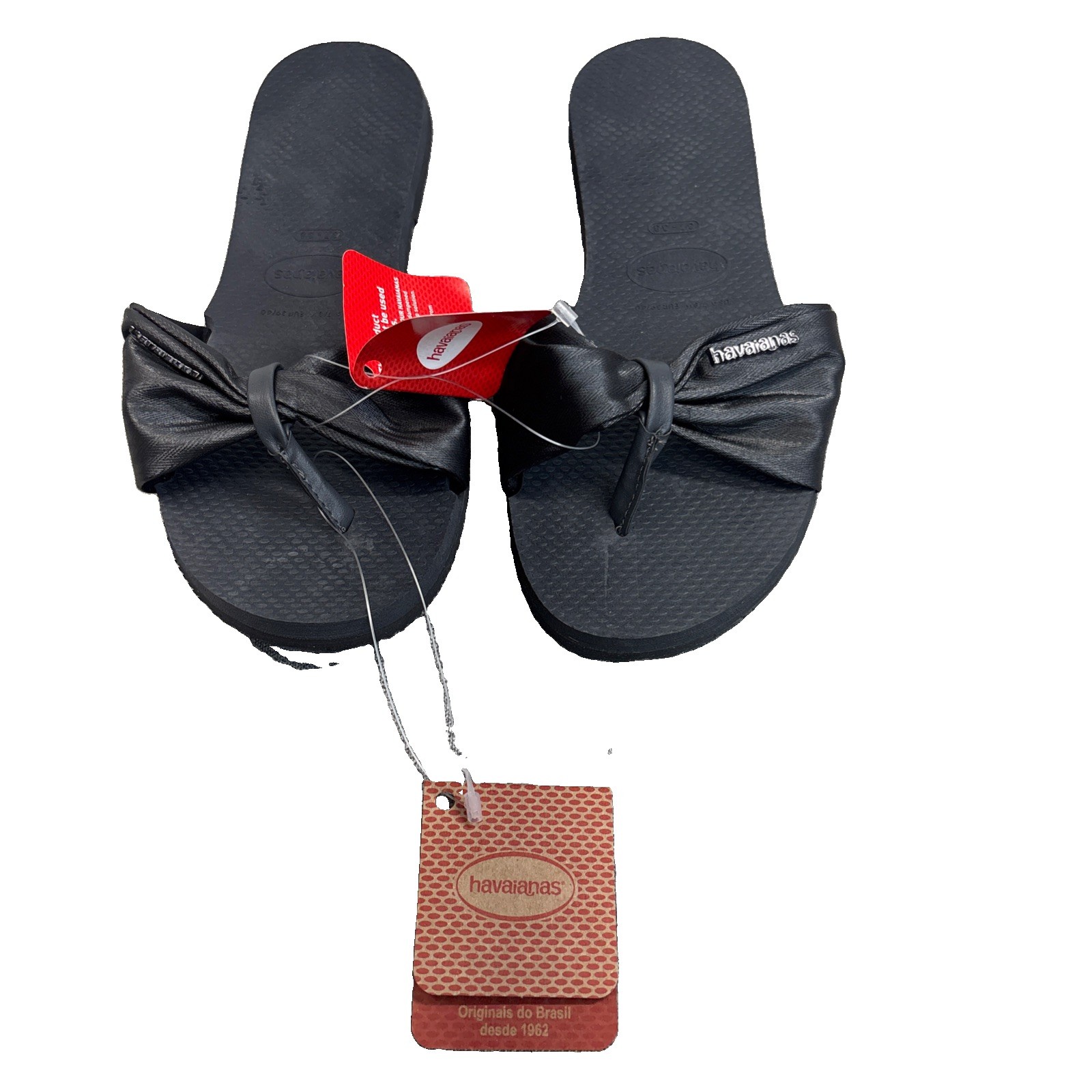 Havaianas You St. Tropez Flip Flops Sandals Shoes Graphite Black Size 7/8 W