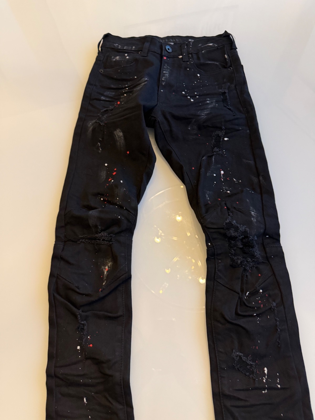 Decibel Black Paint Splat Jeans 28/32