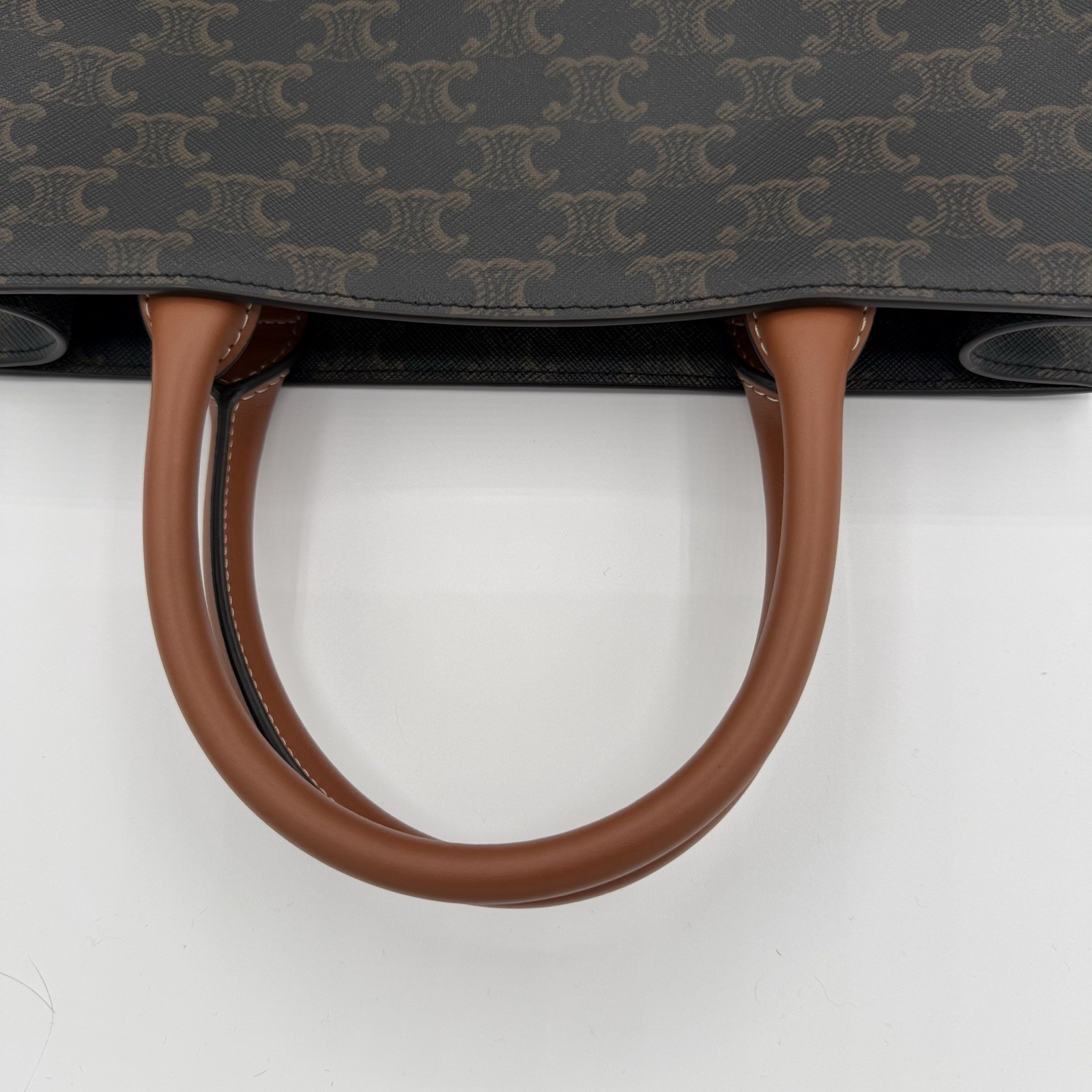 CELINE Small Cabas Vertical Tote Monogram Brown/Tan/Detachable Strap (BRAND NEW)