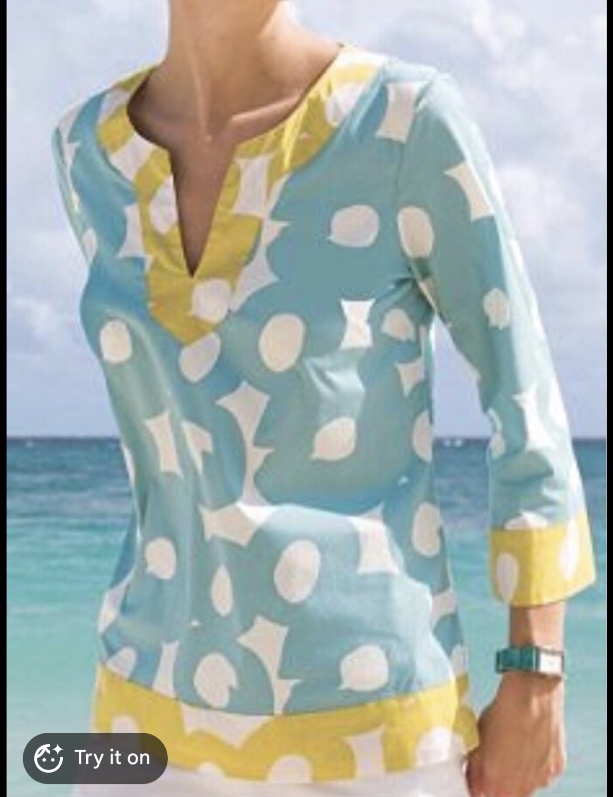 Boden size 8 cotton tunic top blouse shirt