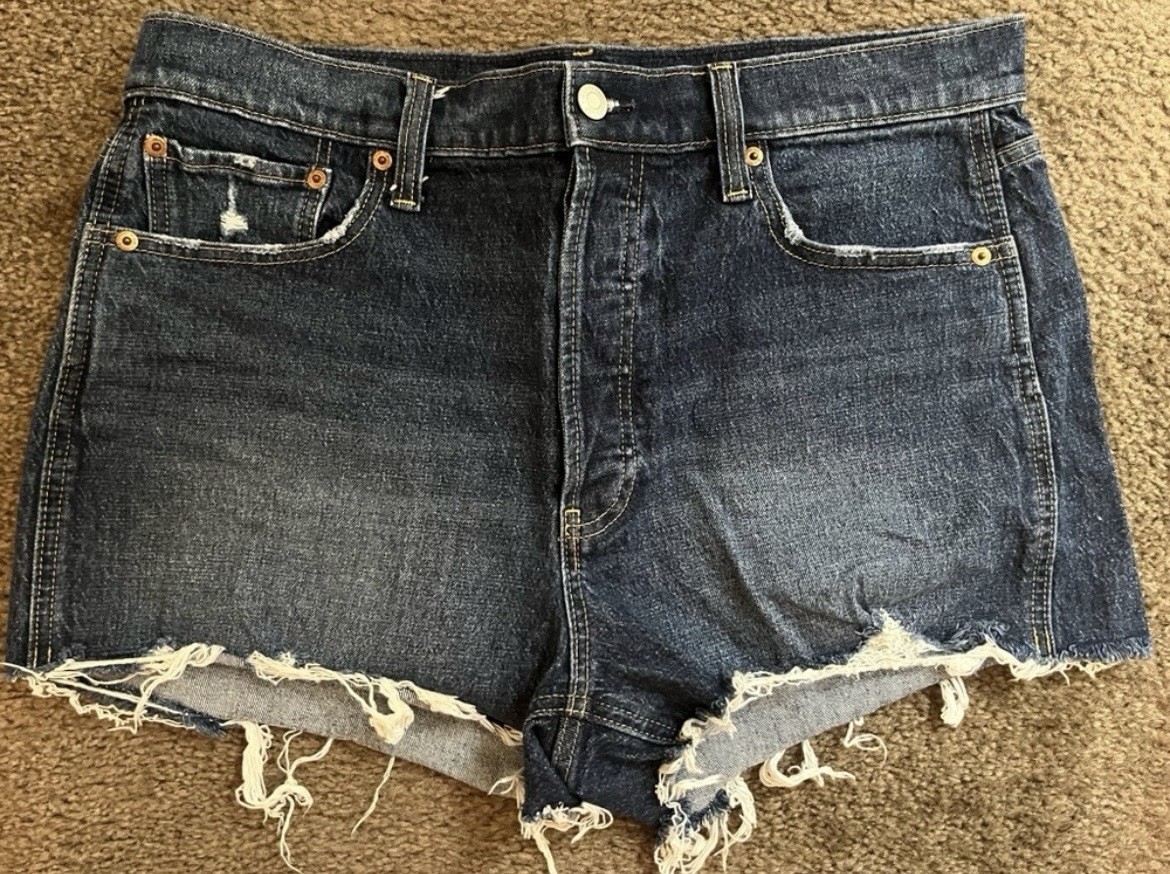 Gap Cheeky Short High Rise Cut Off Jean Shorts Size 14 Wore Twice