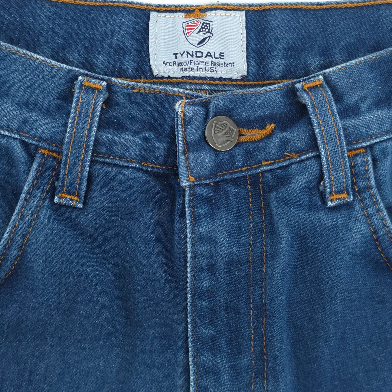 Tyndale Mens Carpenter Jeans F290T 34×32 Blue FRMC Flame Resistant Workwear