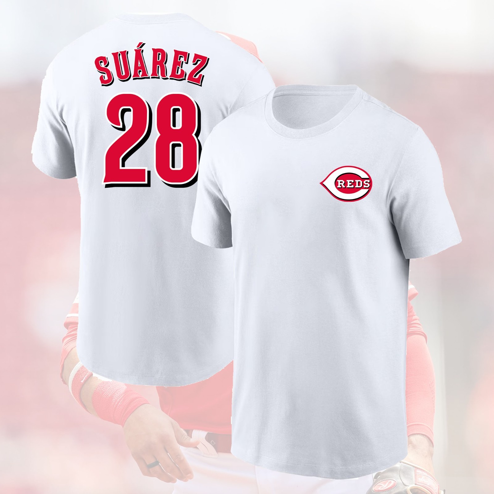 SALE HOT! Eugenio Suárez #28 Cincinnati Reds 2026 Name & Number Gift For Fans