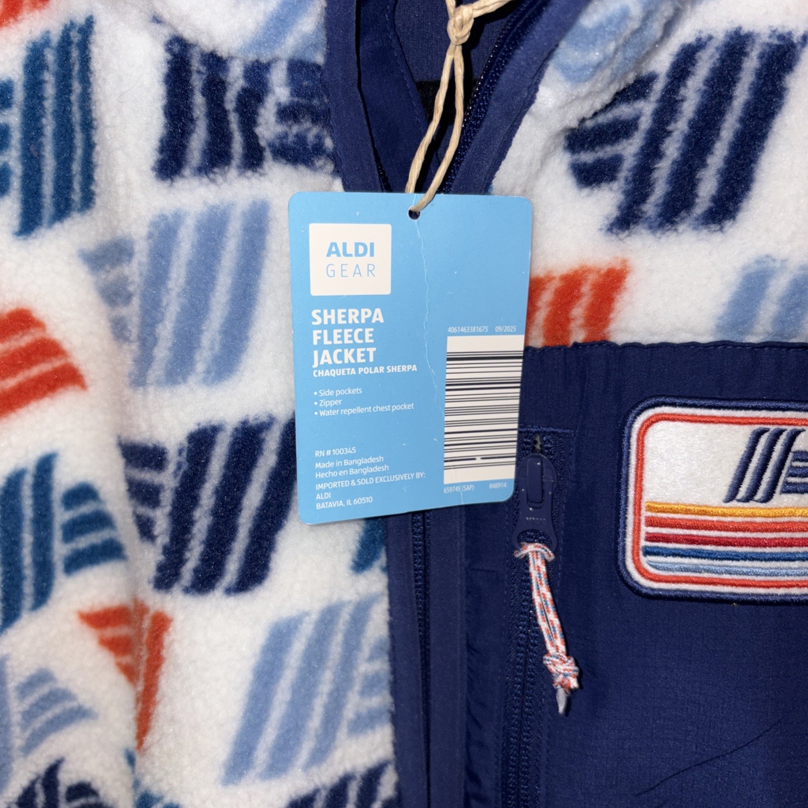 Aldi Logo Jacket Fleece Sz S NWT