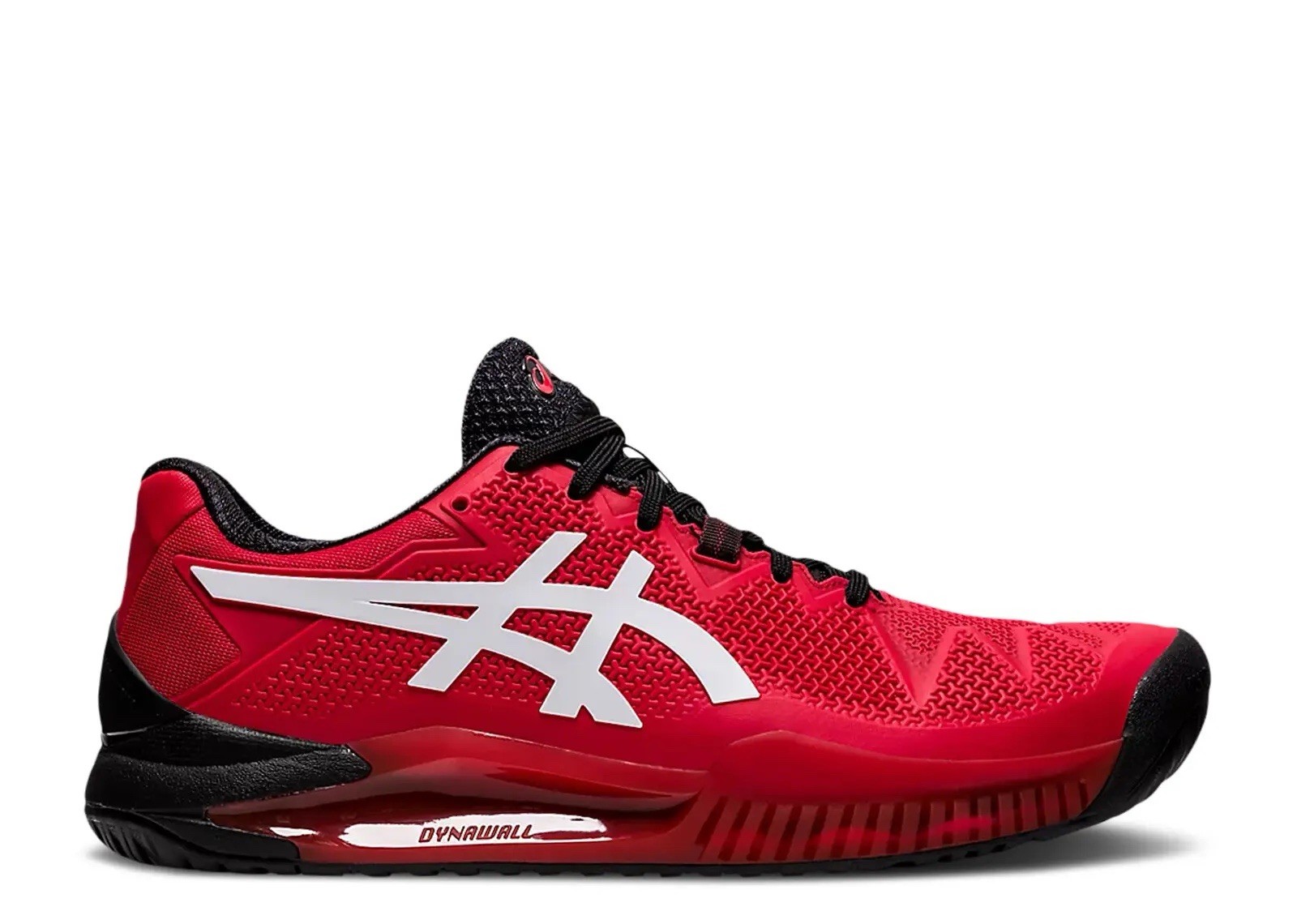 Mens Asics Gel Resolution 8 Electric Red size 9.5