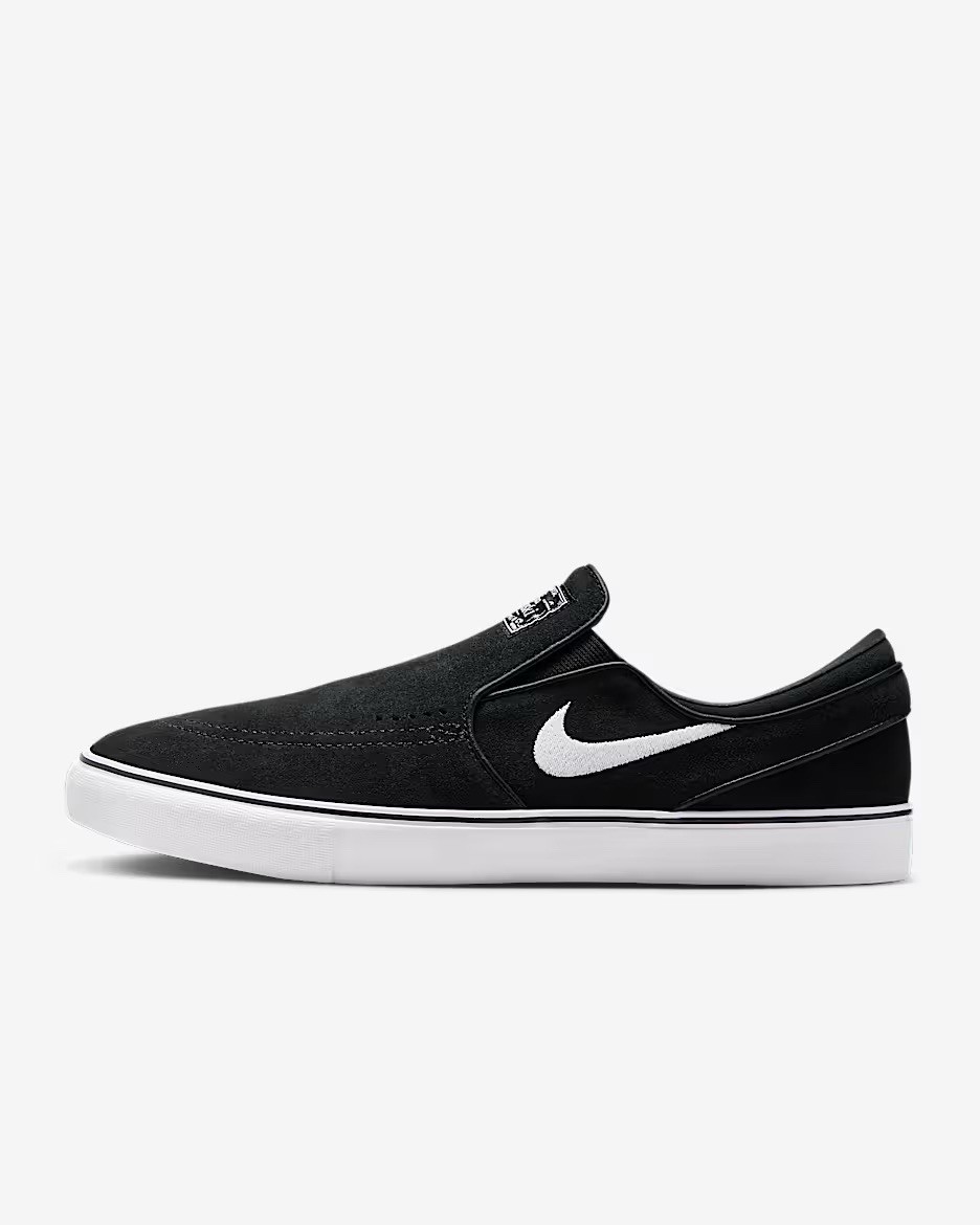Size 12 – Nike Zoom Stefan Janoski+ Slip SB Black White Men’s Shoes FN5893 001