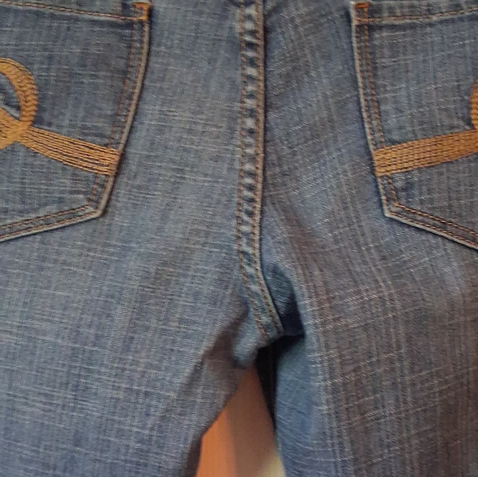 Seven7 Women’s Bootcut Blue Medium Wash Denim Jeans Cotton 5-Pocket Embroidered