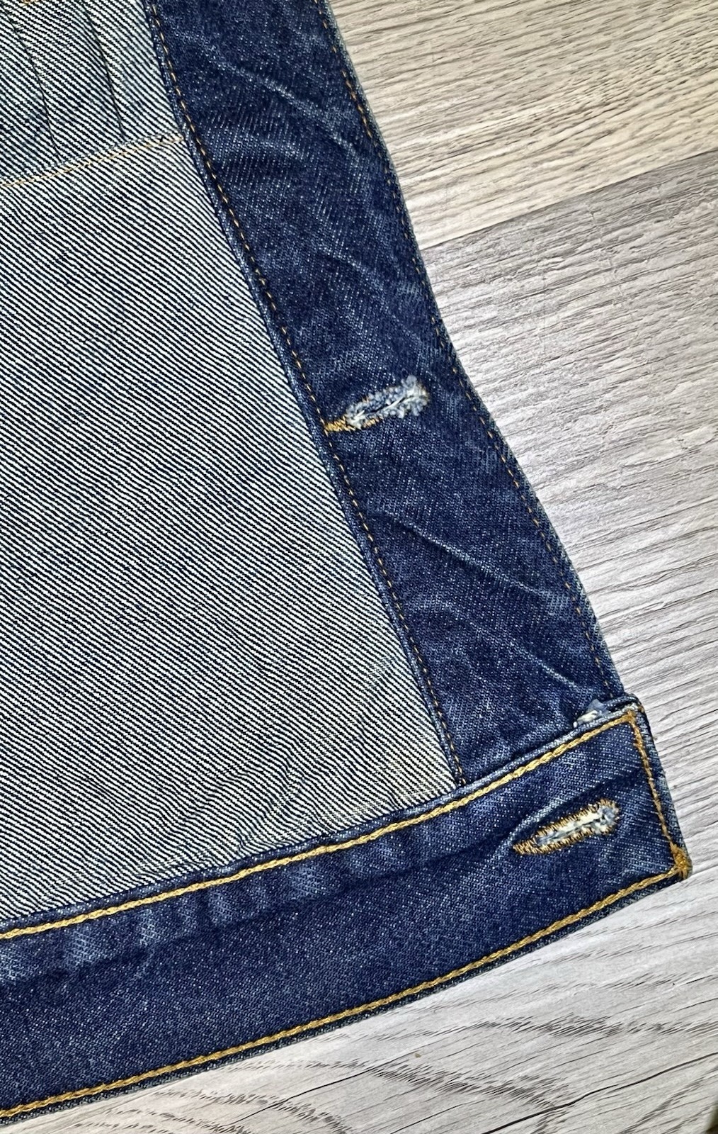 Polo Jeans Co By Ralph Lauren Vintage Denim Dark Blue Jean Trucker Jacket, MED